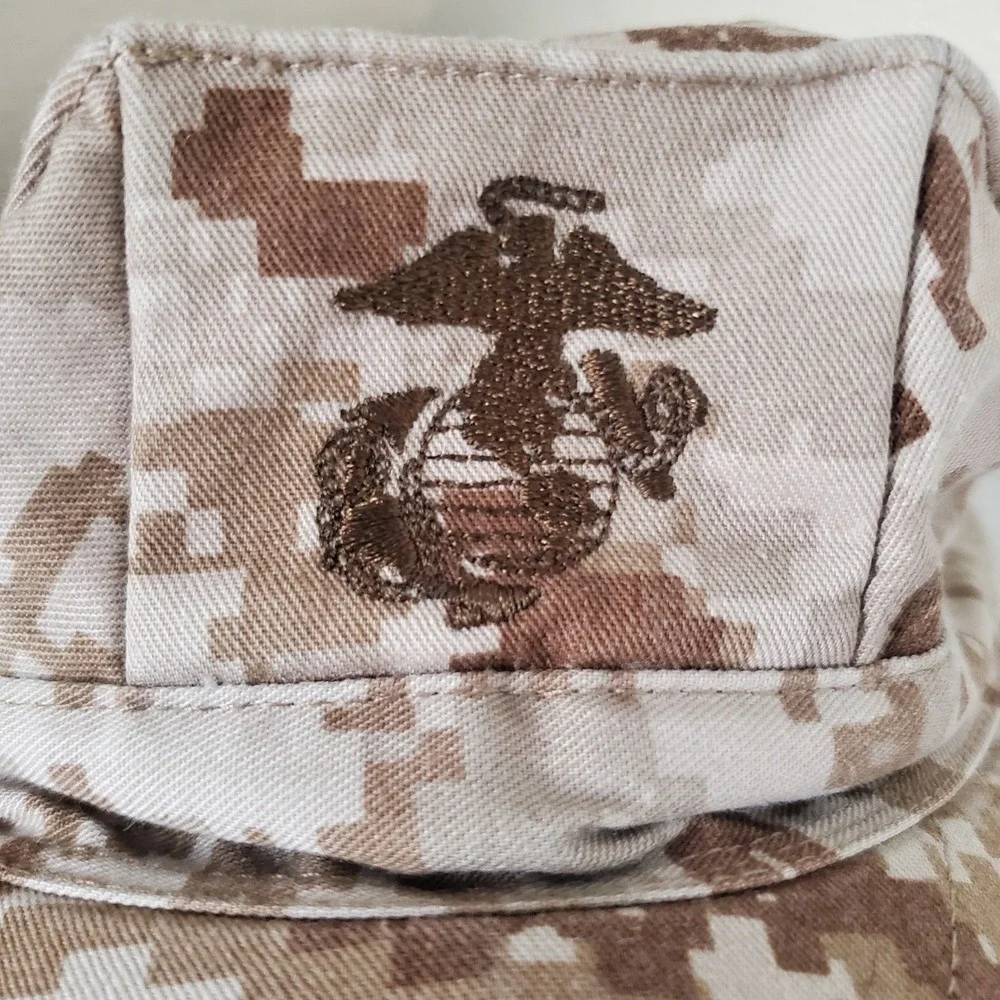USMC MARPAT Desert Garrison Cover Sekri Industries Digital Camo Utility Cap Sz S
